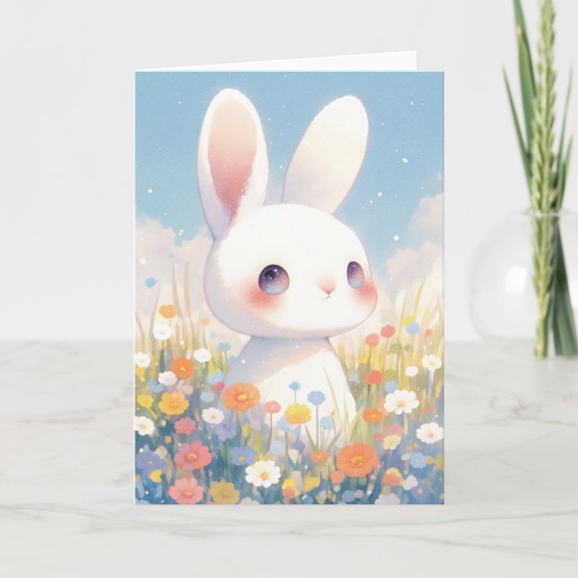 Carte Joie de la Fleur de Lapin (Devant)