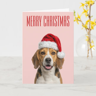 Carte Joie de Noël Beagle