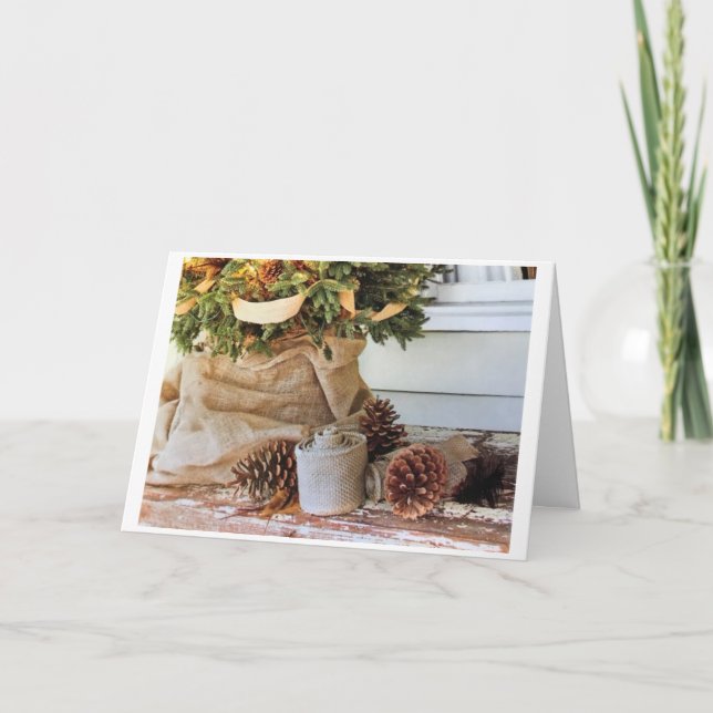 CARTE *JOIE ET BONHEUR CETTE SAISON DE NOËL* (Devant)