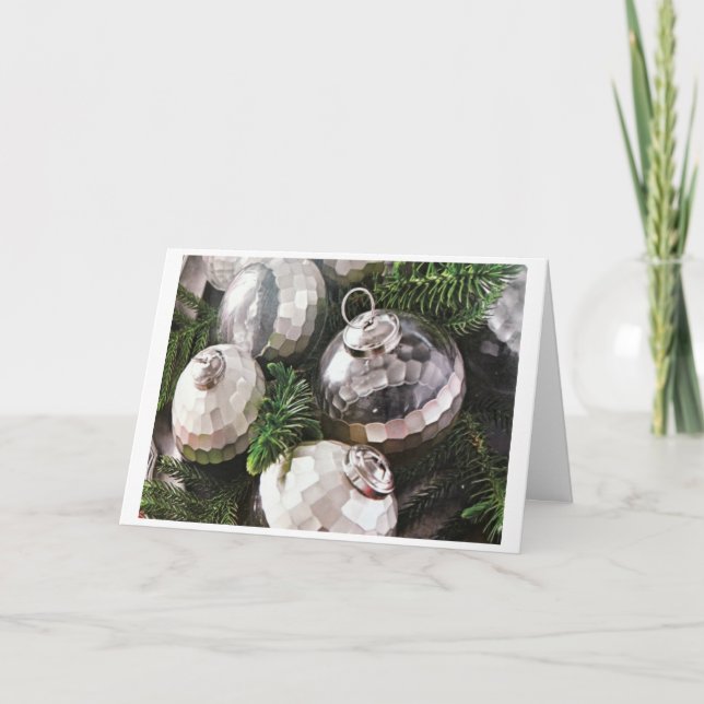 CARTE *JOIE ET BONHEUR CETTE SAISON DE NOËL* (Devant)