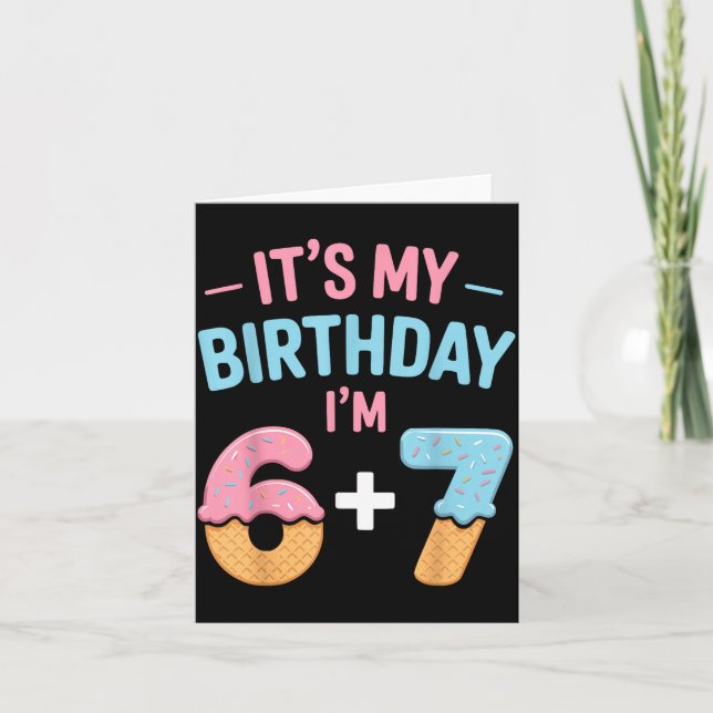 Carte Joli 13e anniversaire 13 ans 6 (Devant)