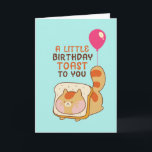Carte Joli Amoureux des chats Anniversaire Toast Funny F<br><div class="desc">Carte d'anniversaire drôle et mignonne pour ceux qui aiment les puns et l'humour. Une façon idéale de souhaiter un joyeux anniversaire à vos amis et à votre famille. Visitez notre magasin pour plus de collection de cartes d'anniversaire. Vous y trouverez des cartes d'anniversaire cool, humoristiques et parfois sarcastiques pour votre...</div>