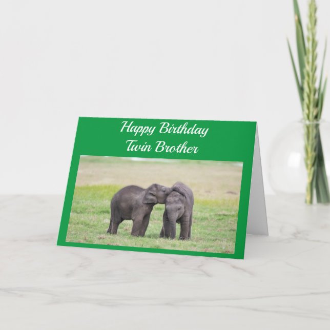 CARTE JOLI ANNIVERSAIRE À MON **FRÈRE DOUCE** (Devant)