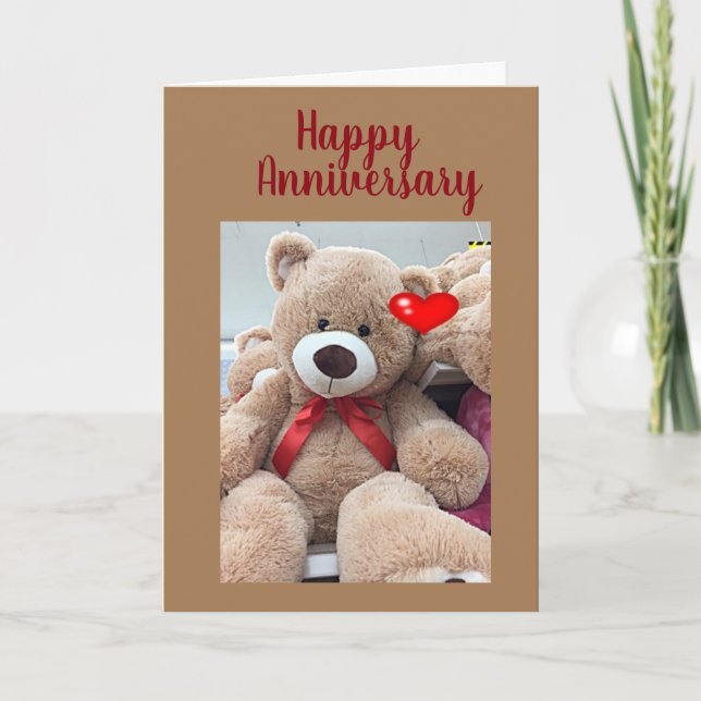 CARTE JOLI ANNIVERSAIRE À MON ***NOUNOURS PRÉFÉRÉ*** (Devant)
