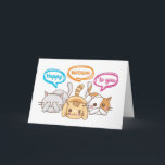 Carte Joli anniversaire Kittens Funny Amoureux des chats<br><div class="desc">Joyeux anniversaire. Cartes d'anniversaire amusantes,  humoristiques et parfois sarcastiques pour votre famille et vos amis. Obtenez cette carte de plaisir pour votre personne spéciale. Visitez notre magasin pour plus de cartes d'anniversaire cool.</div>