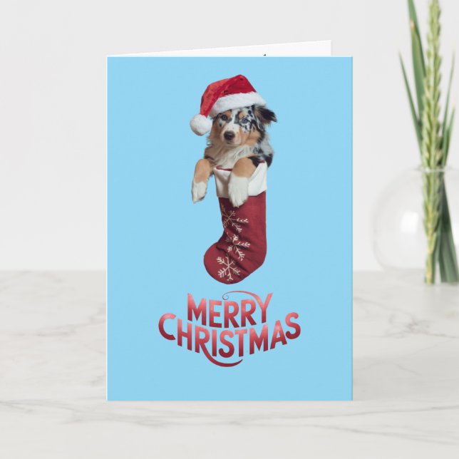 Carte Joli Berger Australien Noël  (Devant)
