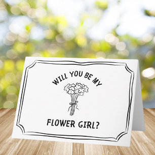 Carte Joli bouquet à ruban floral Proposition pour jeune