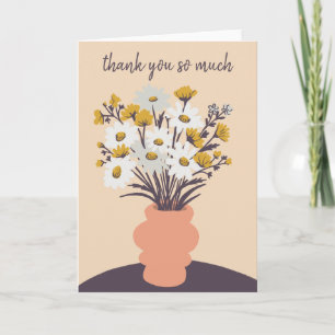 Carte Joli bouquet Daisy CUSTOM Merci