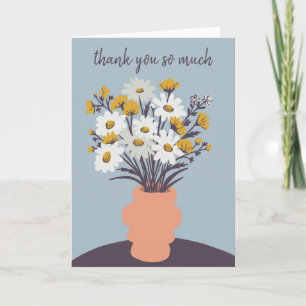 Carte Joli bouquet Daisy CUSTOM Merci