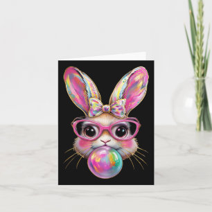 Carte Joli Bunny de Pâques Gles soufflant Bubble Bunny C