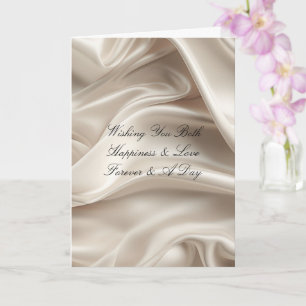 Carte Joli Champagne féminine Gold Romantique Mariage
