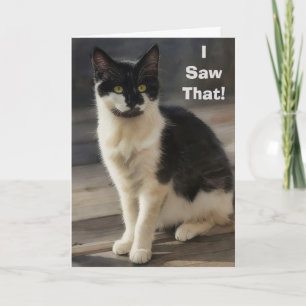 Carte Joli Chat Beau Travail Remerciements Reconnaissanc