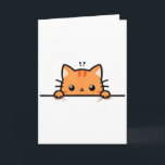 Carte Joli chaton orange qui vous regarde Ginger C<br><div class="desc">Joli chaton orange qui vous regarde Amoureux des chats roux _1</div>