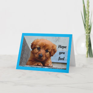 Carte Joli Chiot S'En Sortir