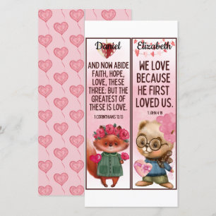 Carte Joli Christian Love Bible Verses Enfants Signet