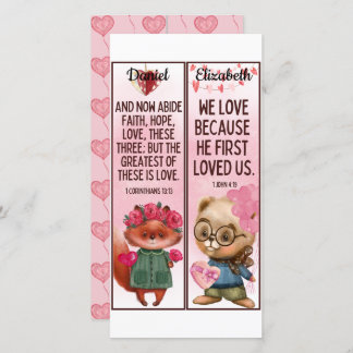 Carte Joli Christian Love Bible Verses Enfants Signet