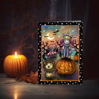 Joli Clown et Lion Halloween Art