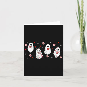 Carte Joli cœur de bonbon fantôme de la Saint-Valentin S