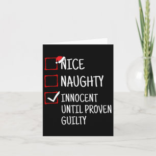 Carte Joli Coquin Innocent jusqu'à preuve du contraire D