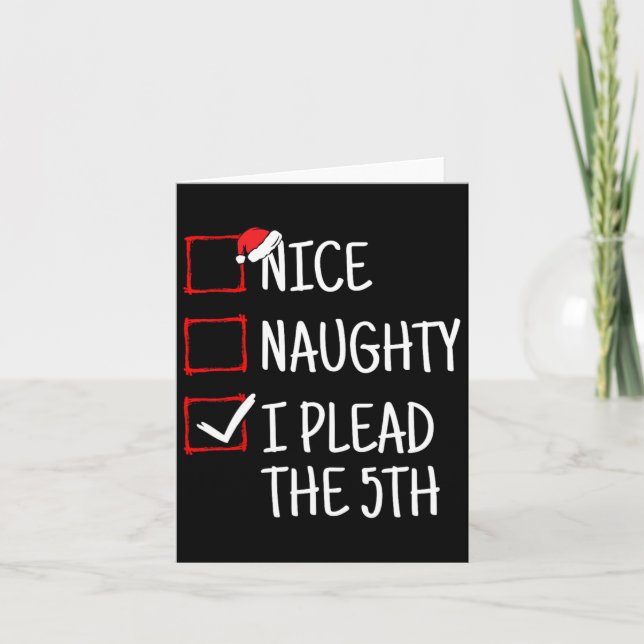 Carte Joli Coquin Je Plaide Le 5ème Noël Drôle  (Devant)