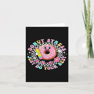 Carte Joli donut avec crayon amusant retour à l'école