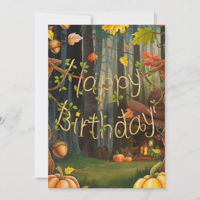 Carte Joli Editable Cosy Automne Automne Automne Happy A (Devant)