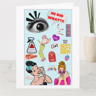 Carte Joli et original, drôle Galentine's Day Bff