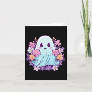 Carte Joli Fantôme Avec Fleurs I Fantôme Enfants