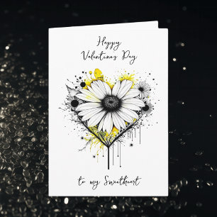 Carte Joli Floral Valentine's Day Personnalisé