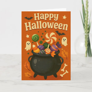Carte Joli Halloween effrayant