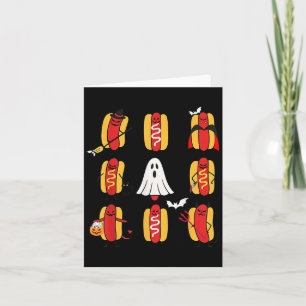 Carte Joli Halloweiners Hot Dog Ghosts Halloween C