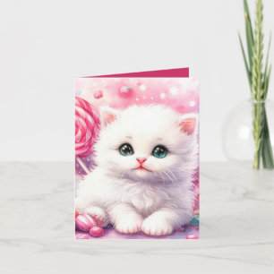 Carte Joli kitten Princess ajouter un message à n'import