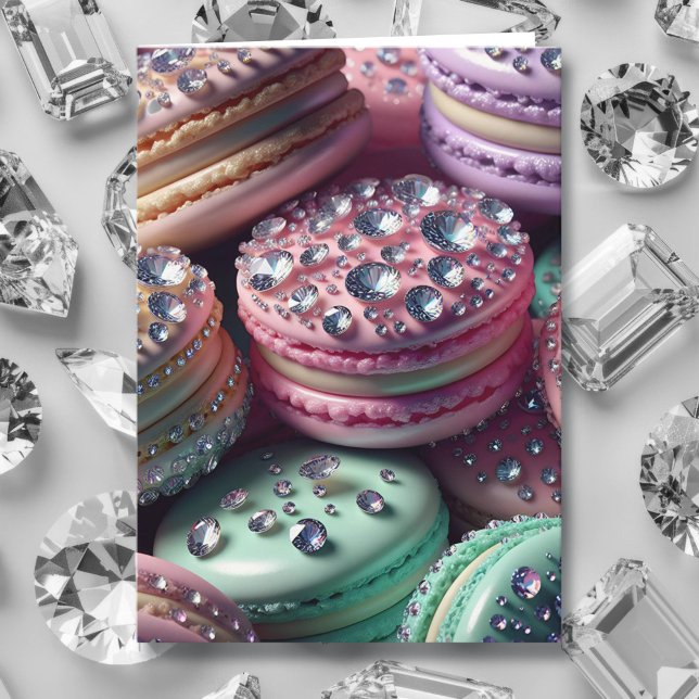 Carte Joli Macaron Birthday Bling (Créateur téléchargé)