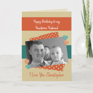 Carte Joli mari sur votre photo orange d'anniversaire