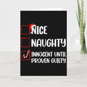Carte Joli Méchant Innocent Jusqu'à Preuve de Culpabilit