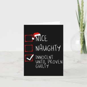 Carte Joli Méchant Innocent jusqu'à preuve du contraire