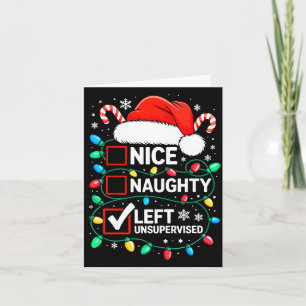 Carte Joli Méchant Maillot Non Supervisé Drôle de Noël