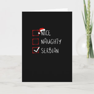Carte Joli Méchant Patrimoine de Noël Serbe