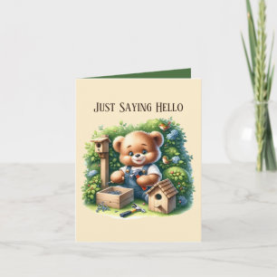 Carte Joli message à ajouter à l'ours