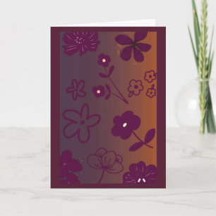 Carte Joli motif floral
