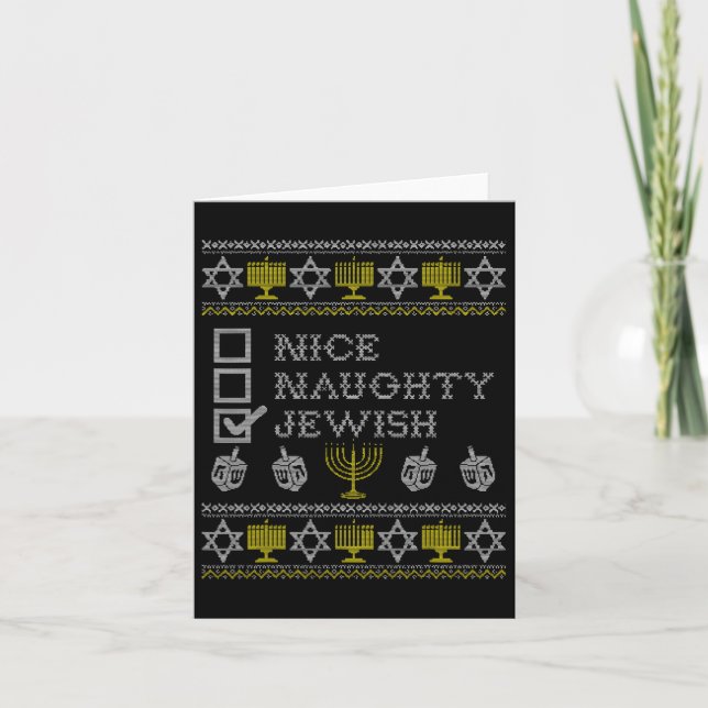 Carte Joli Naughty Juif  (Devant)