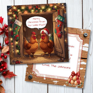 Carte Joli Noël personnalisé avec un jeu de mots sur les