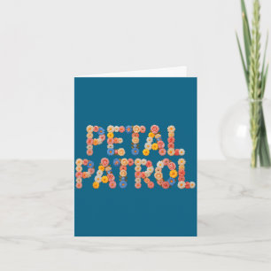 Carte Joli patrouille de pétale fais équipe tribu mariag