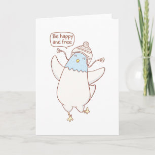 Carte Joli pigeon à main