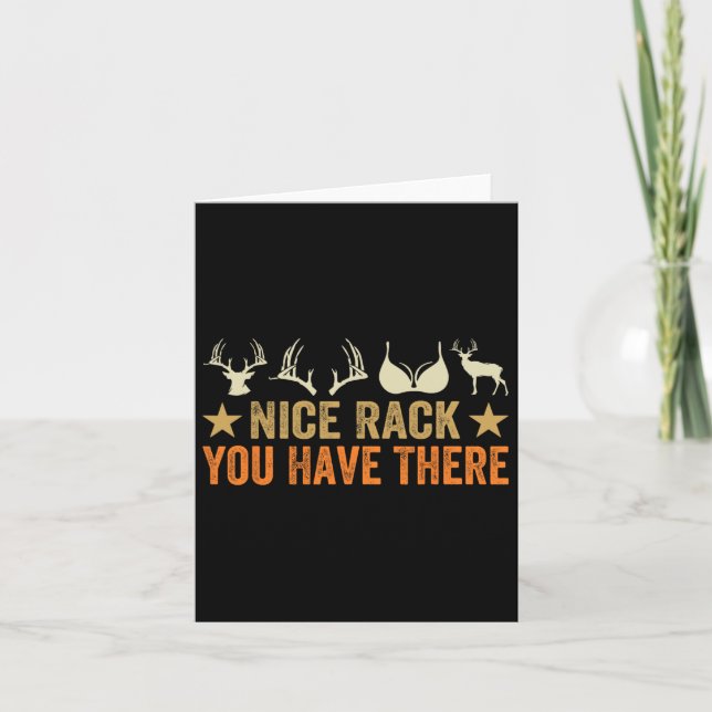 Carte Joli Râtelier Que Vous Avez Là - Chasseur Drôle -  (Devant)
