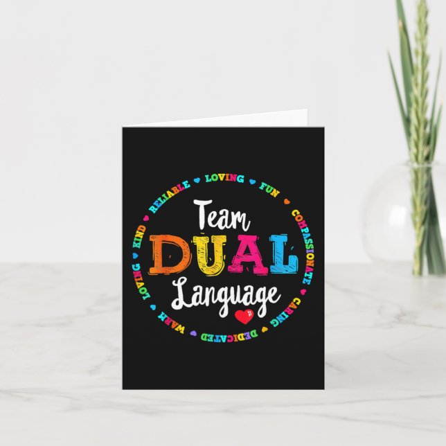 Carte Joli Retour À L'École Équipe De Squad Enseignement (Devant)