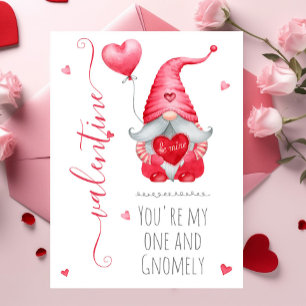 Carte Joli Saint-Valentin Tu es mon unique et gnome ador