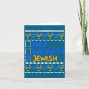 Carte Joli sale juif moche Sweater de Hanukkah Chanukah