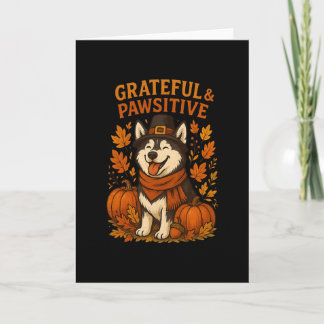 Carte Joli tee-shirt d'automne citrouille amateur de chi