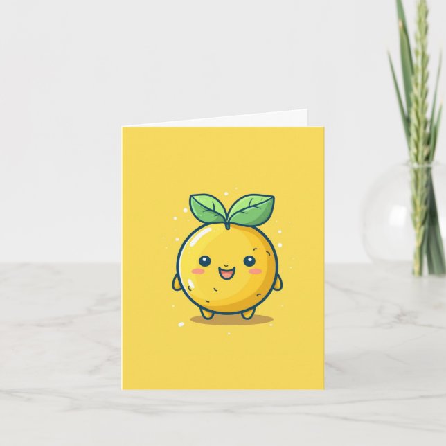 Carte Joli thème citron (Devant)